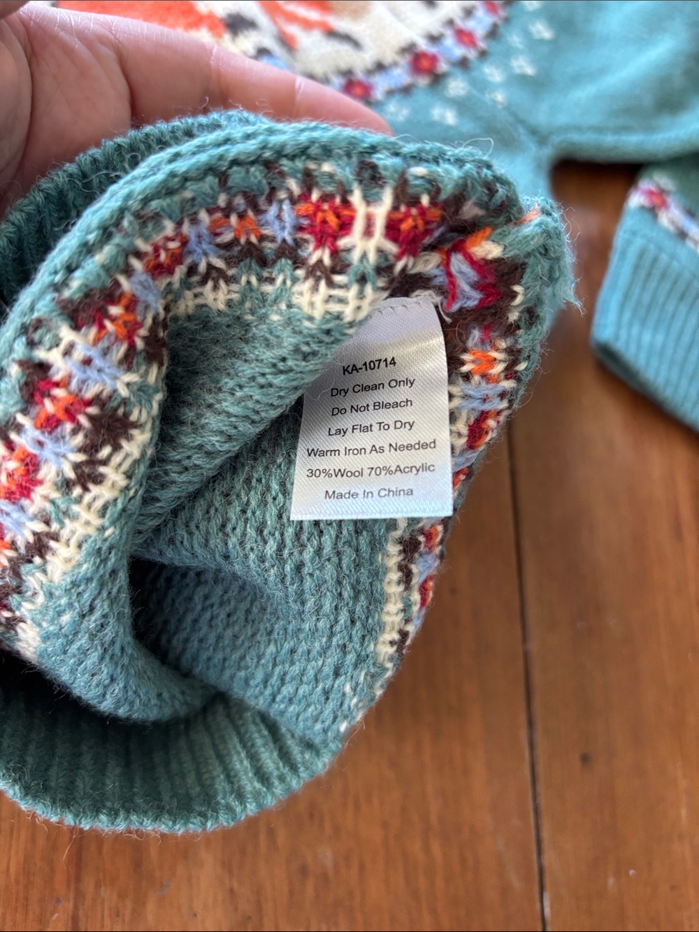 NWT KJP 5t fox fair isle intarsia sweater - Picture 7 of 7